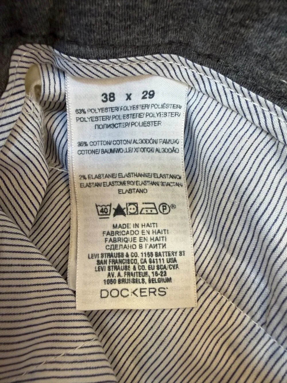 Dockers Straight Fit Light Khaki Pants 38x29
